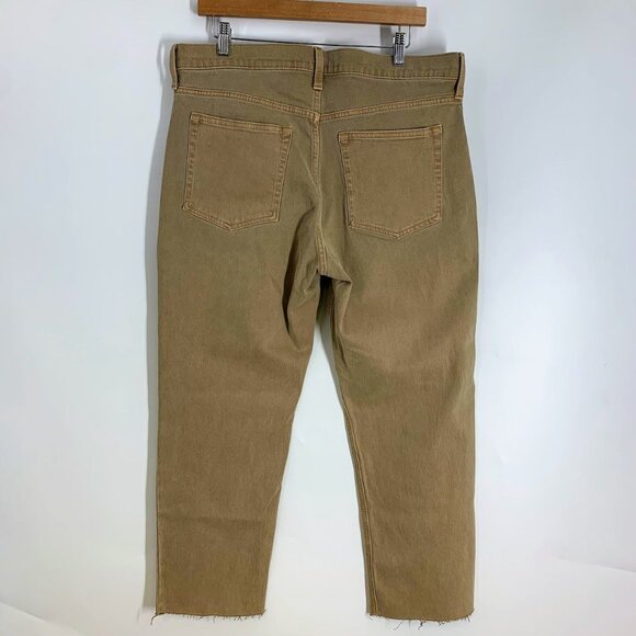 Gap Women's Cheeky Straight High Rise Raw Hem Stretch Denim Jeans Size 16S NWT‎ - Picture 2 of 14